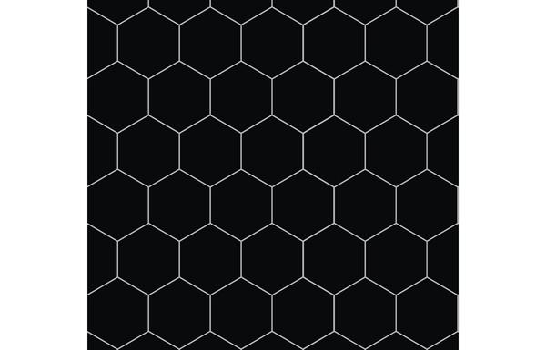 Fibo Urban - Black Silk (Hexagonal) - Single